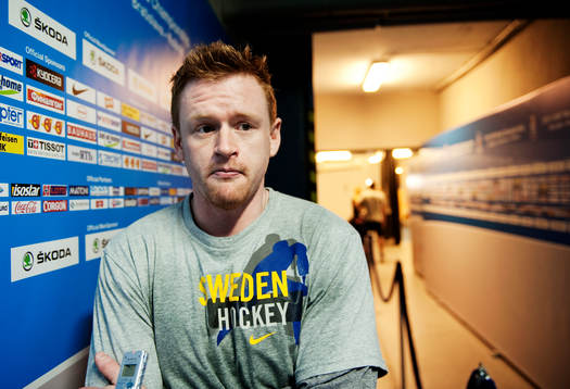 Daniel Fernholm deltog inte på träningen på grund av sin