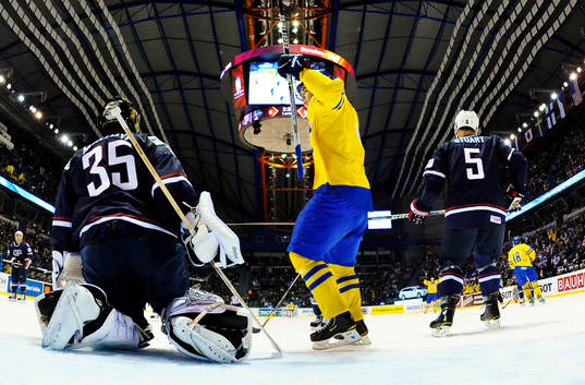 Al Montoya, målvakt, USA, depp och Magnus Pääjärvi,