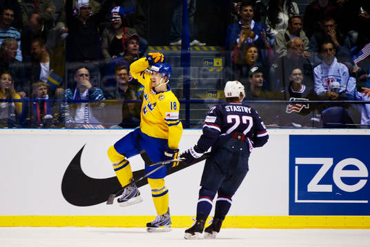 Patrik Berglund, Sverige, jubel