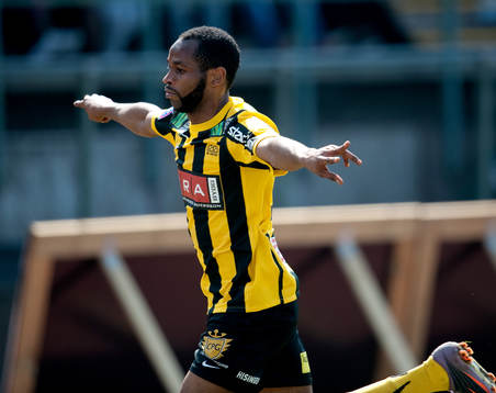 Rene Makondele, Häcken, jubel