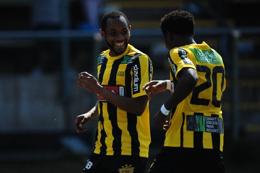 Rene Makondele och Dominic Chatto, Häcken Jubel
