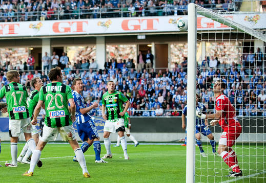 Jakob Johansson, Göteborg, gör 1-1, Dime Jankulovski,