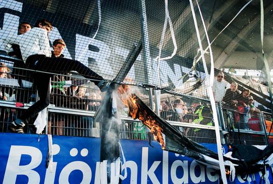 Brand utbröt vid Gaisklacken