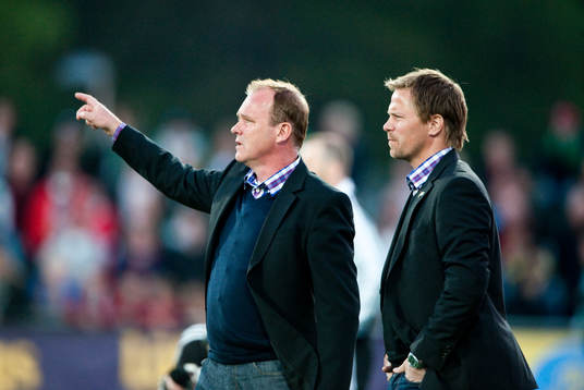 Roger Franzén, tränare och Roger Sandberg, assisterande