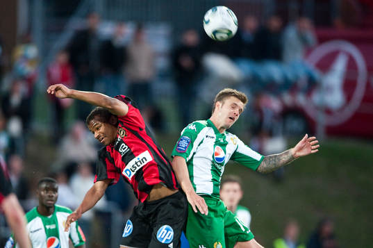 Serge-Junior Martinsson Ngouali, BP och Andreas Dahl,