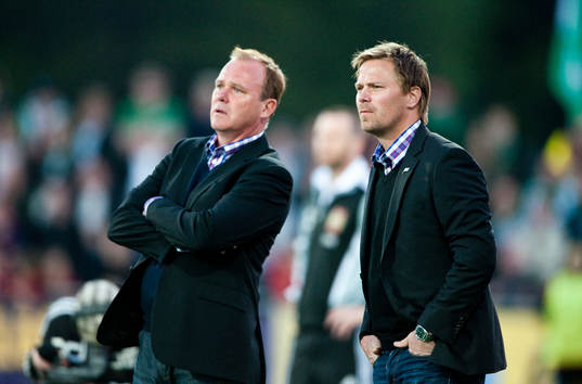 Roger Franzén, tränare och Roger Sandberg, assisterande