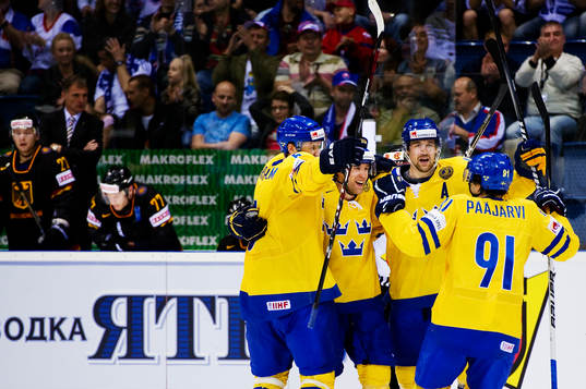 Daniel Fernholm, Martin Thörnberg, Patrik Berglund och
