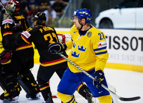 Robert Nilsson, Sverige, skriker mot domaren