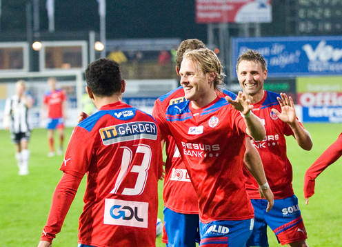 Alexander Gerndt och Erik Sundin, Helsingborg, jubel