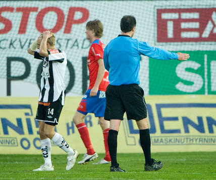 Thomas Raun, Landskrona, depp, Martin Ingvarsson, domare,