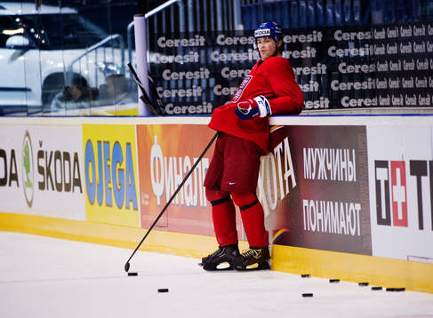 Jaromir Jagr hänger vid sargkanten