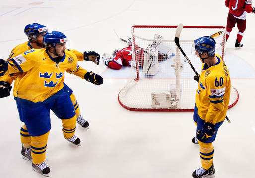Rickard Wallin, Jimmie Ericsson och Mikael Backlund,