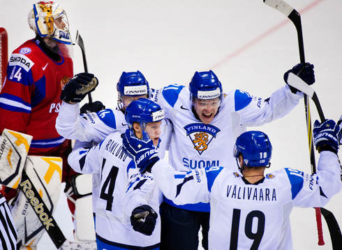 Jarkko Immonen, Mikael Granlund, Janne Niskala och Jyrki