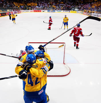 Rickard Wallin, Jimmie Ericsson och Mikael Backlund,