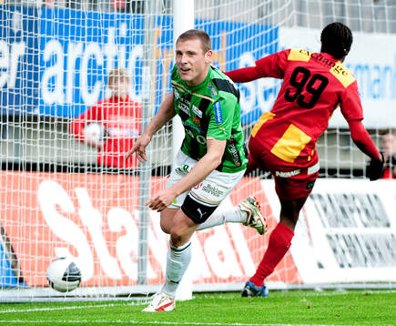 Calum Angus, GAIS, gör matchens enda mål, jubel