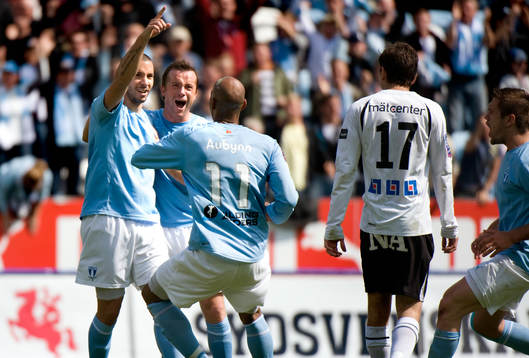 Guillermo Molins, Malmö. Jubel vid 1-0