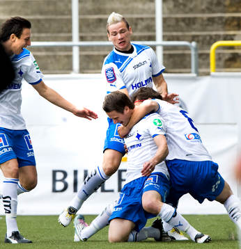 1-0, Gunnar Heidar Thorvaldsson, Norrköping, som grattas