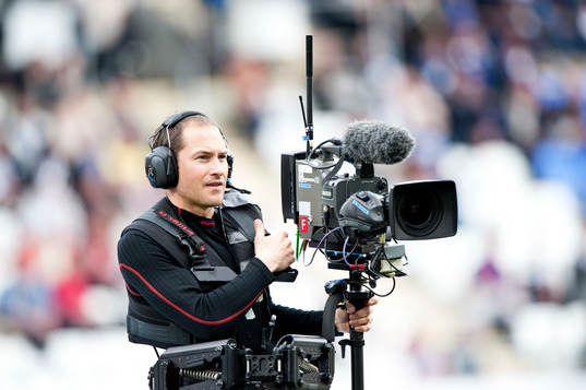Kamera, tv-kamera, kameraman, tv
