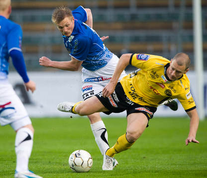Fredrik Jensen, Trelleborg, trycker till Andreas