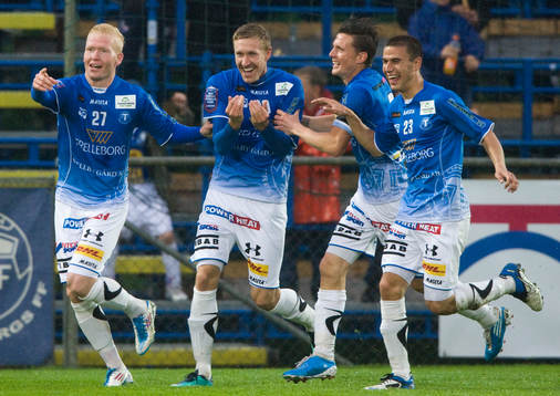 1-0 Marcus Pode, jubel, glädje