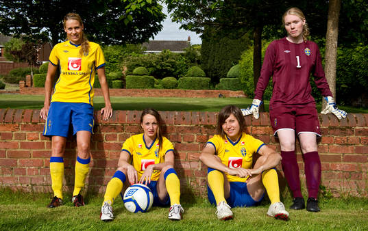 Charlotte Rohlin,  Kosovare Asllani, Linda Forsberg, Hedvig