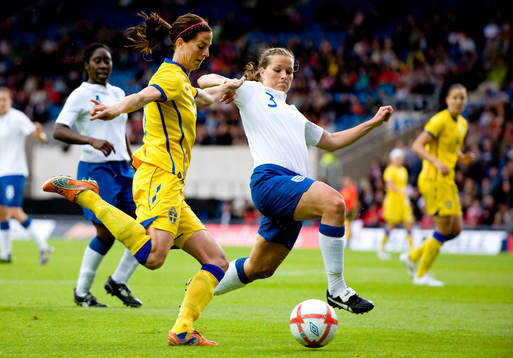 Lotta Schelin, Sverige, Rachel Unitt, England