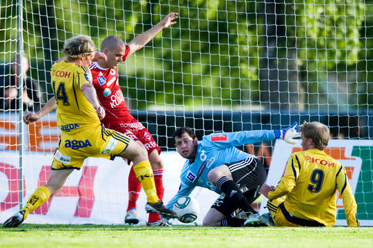 Jörgen Nilsson och Sebastian Andersson, Ängelholm, framme