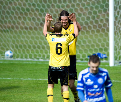 jubel, glada, mål, Filip Thurn, IFK Hässleholm