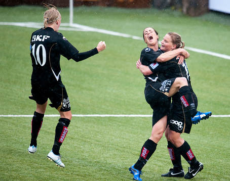 Johanna Almgren, Göteborg, gör 2-0, jubel