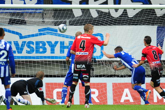 Mattias Adelstam, Trelleborg gör 0-1, jubel