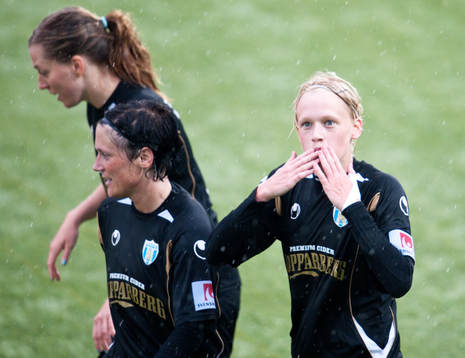 Linnea Liljegärd, Göteborg, gör 3-0, jubel