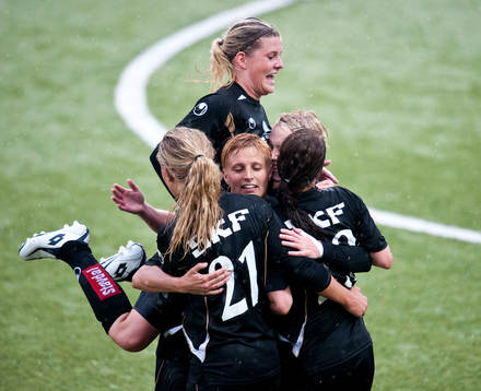 Linnea Liljegärd, Göteborg, gör 3-0, jubel Olivia