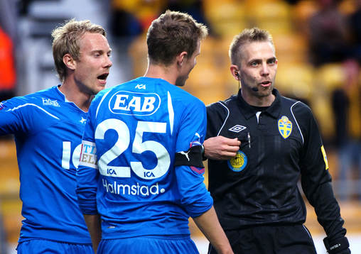 Johnny Lundberg, Richard Magyar, Halmstad, Johan Hamlin,