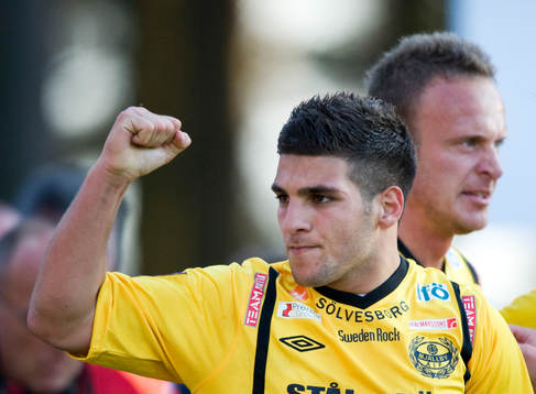 3-0 Moestafa El Kabir, Mjällby, jubel