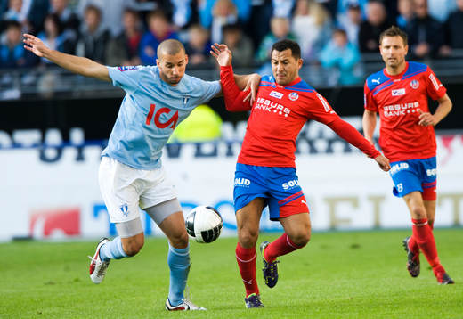 Guillermo Molins, Malmö och Rachid Bouaouzan, Helsingborg