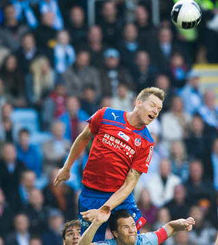 Marcus Nilsson, Helsingborg, högre än Daniel Andersson,