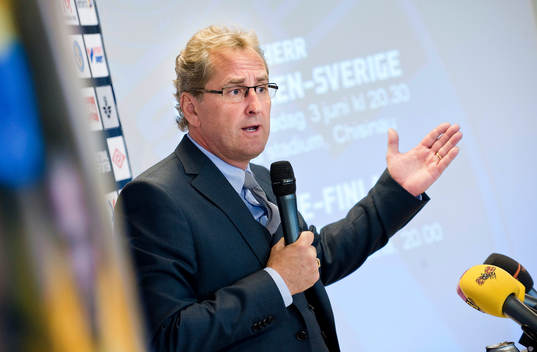 Fotboll, Sverige A, Presskonferens