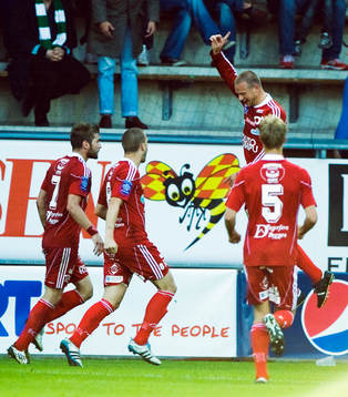 Peter Samuelsson, Degerfors, jubel