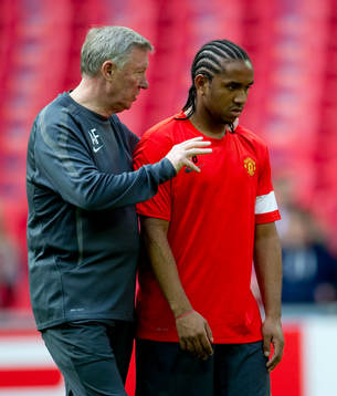 Alex Ferguson, tränare med Anderson