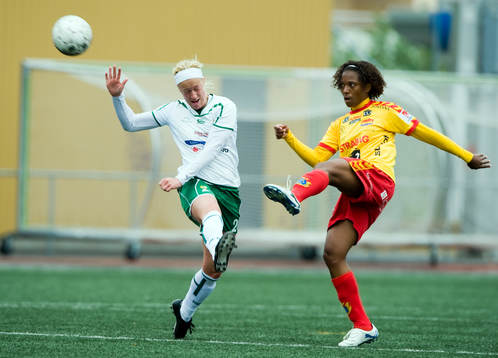 Kelly Eagan, Hammarby och Elaine Estrella Moura,Tyresö