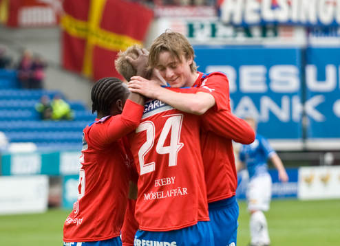 Rasmus Jönsson, Helsingborg, Marcus Nilsson, jubel