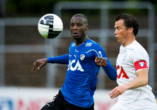 Joe Sise, Halmstad, och Daniel Andersson, Malmö