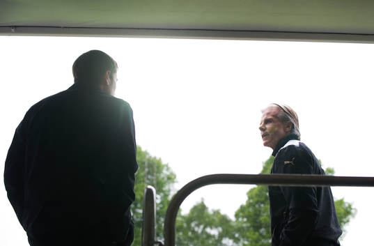 Roland Nilsson, tränare, Malmö FF och  Josep Clotet Ruiz,