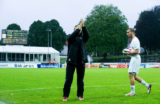 Roland Nilsson, tränare, Malmö, sista matchen med