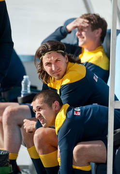 Zlatan Ibrahimovic och Emir Bajrami