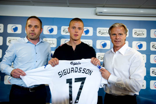 Carsten V Jensen, Sportchef, Ragnar Sigurdsson och Roland