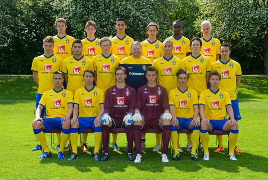 Fotboll, Sverige, Pojkar P18 / 83, lagbild