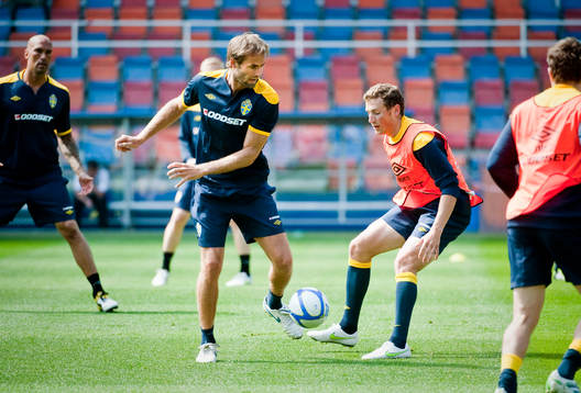Olof Mellberg och Alexander Gerndt