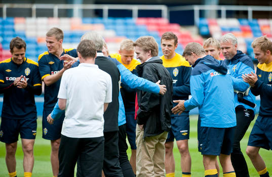 Göran Göransson välkomnas tillbaka av landslaget