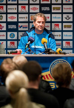 Erik Hamrén, förbundskapten meddelar att Zlatan